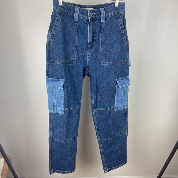 PacSun Pants - PACSUN Corine Two-Tone Cargo Skate Denim Jean Pant